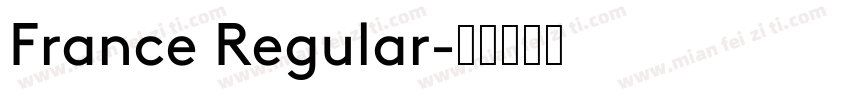 France Regular字体转换